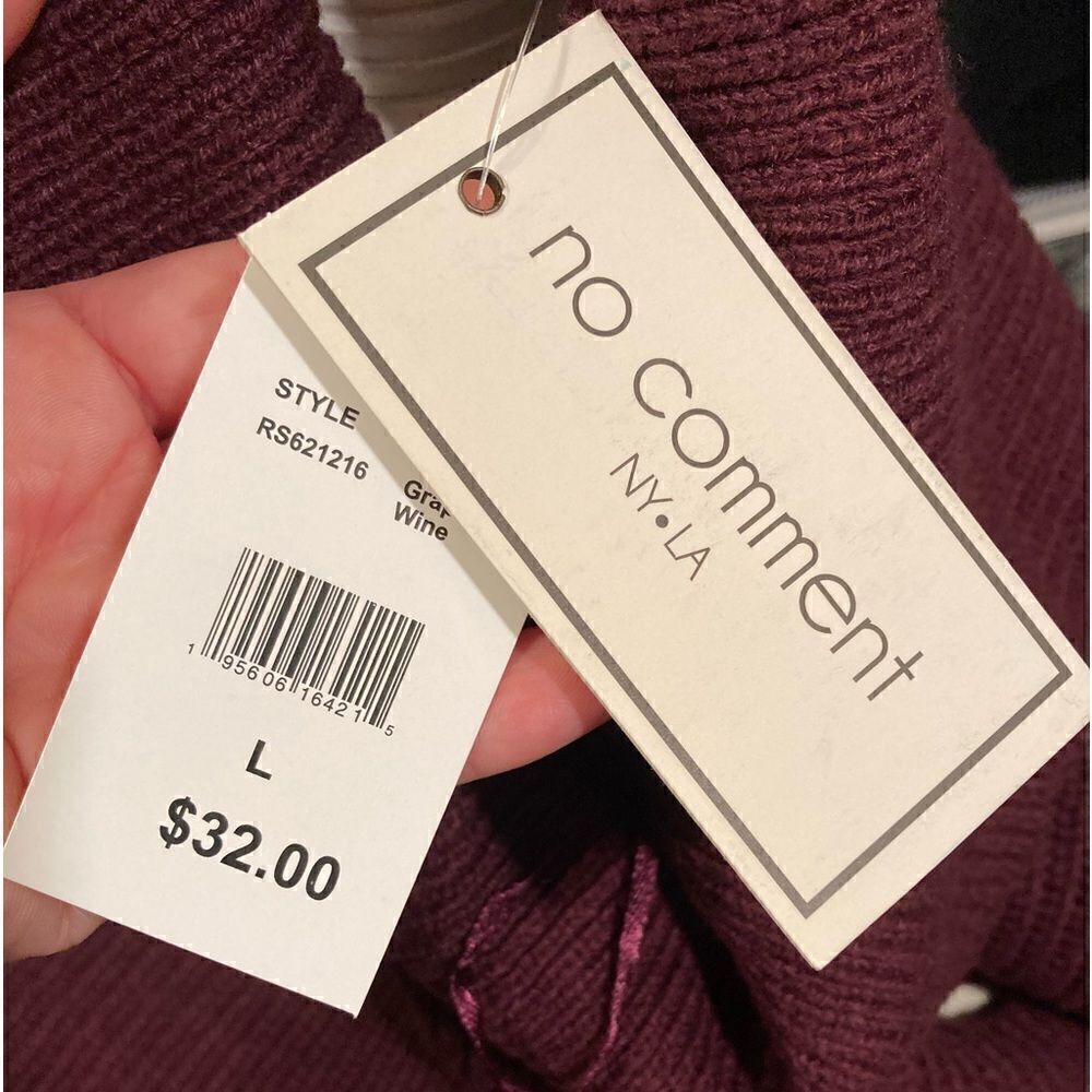 NWT Distressed Cropped Sweater - Picture 5 of 9